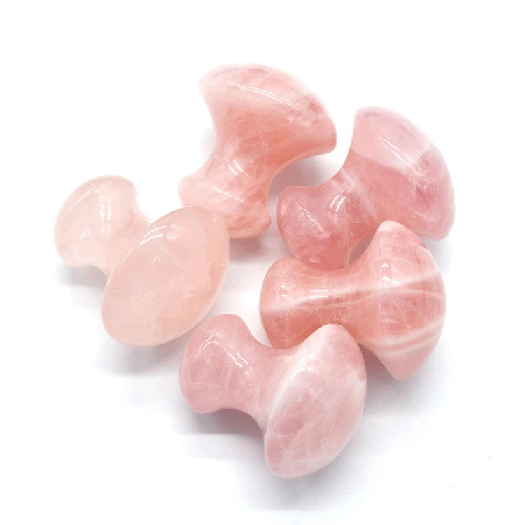 Rosenquartz - Pilzform GUA SHA