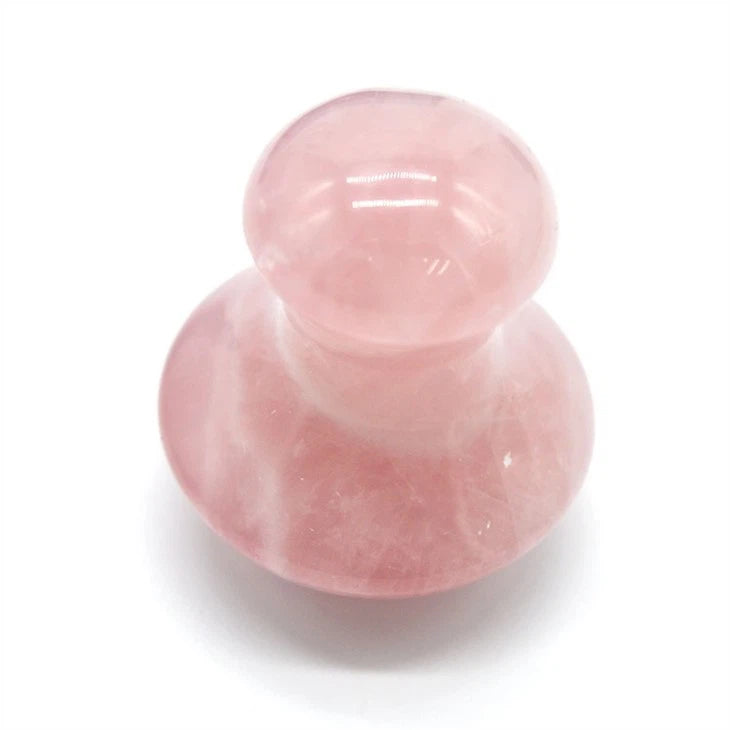 Rosenquartz - Pilzform GUA SHA