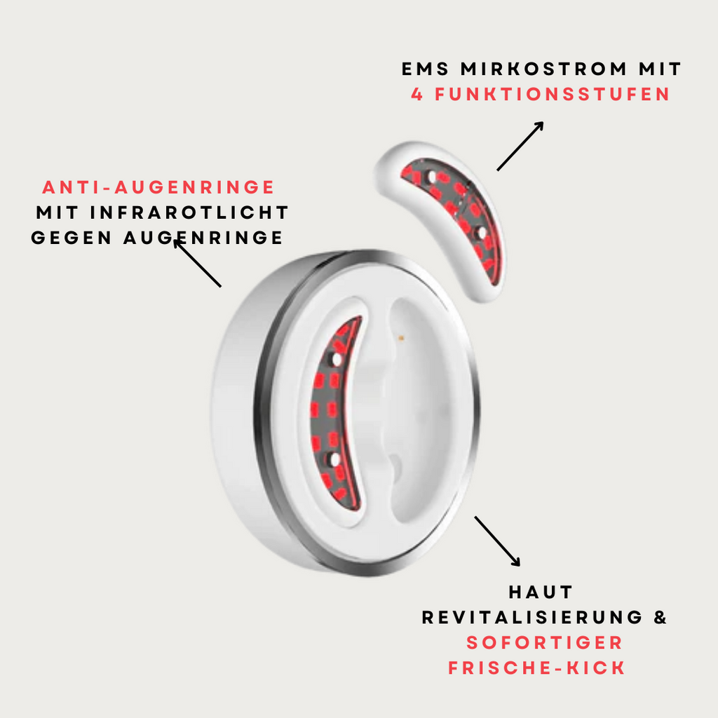 Ems EyePads - LED Augenmassagegerät mit Gel-Pflastern